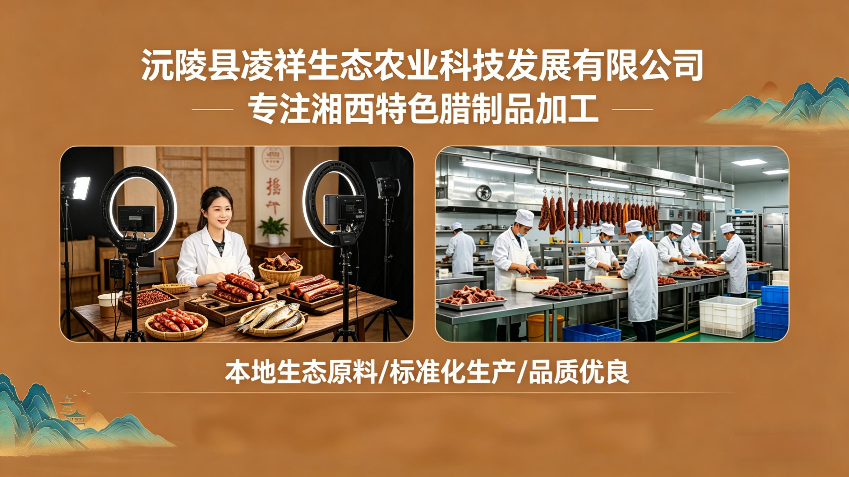 a.湘西腊制品线上渠道拓展与品牌打造项目;b.湘西生态腊肉差异化卖点打造项目