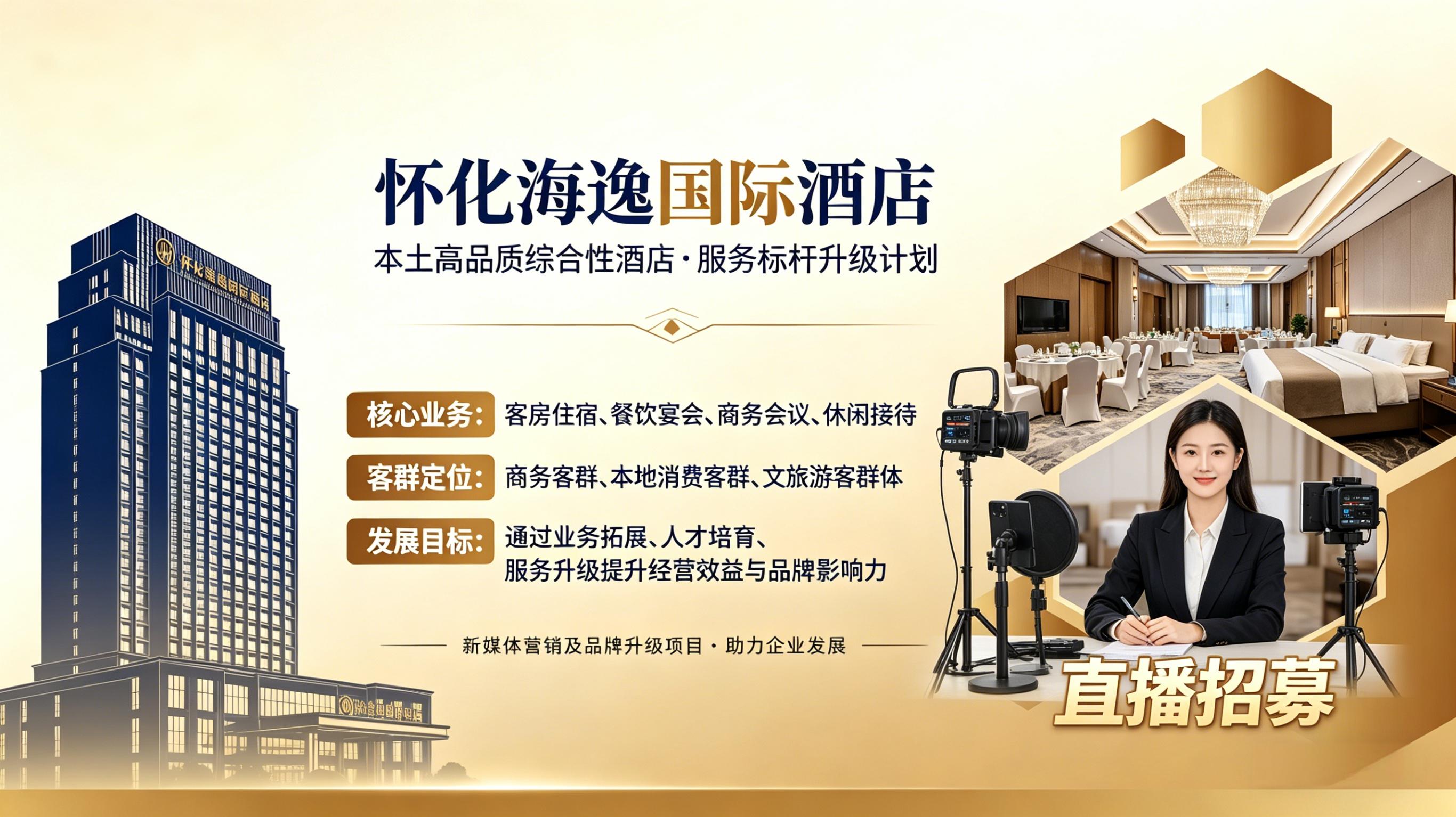 a.海逸国际酒店业务拓展合伙人合作计划;b.海逸国际酒店经营管理人才培育项目;c.海逸国际酒店新媒体营销及品牌升级项目;